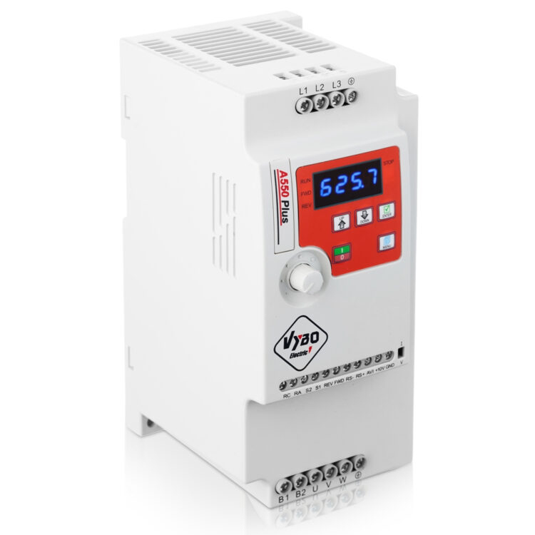 Frekvensomvandlare 4 kW 400V A550 Plus i lager
