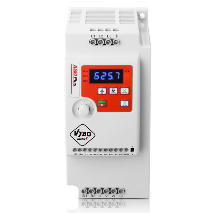 Frekvensomvandlare 4 kW 400V A550 Plus i lager